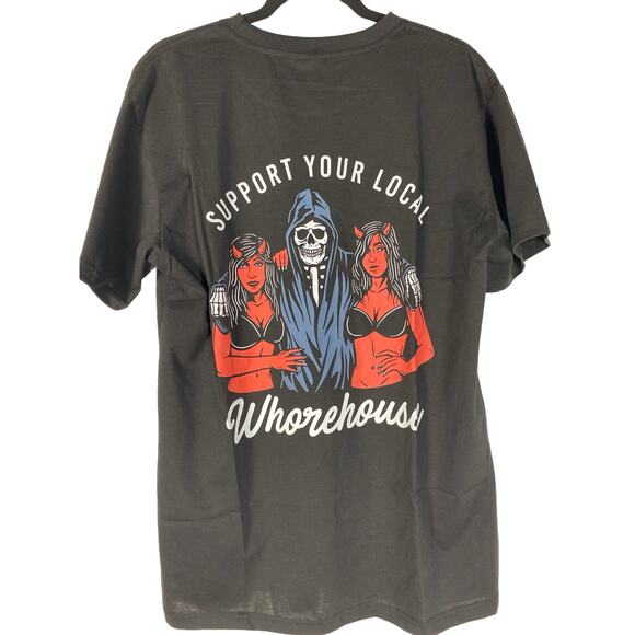 New Men's "support" t-shirt size Large Novalty Motorcycle - Picture 4 of 5